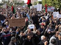 No demonstration at all in the streets. Did you see demonstrations? Says Gaddafi.