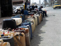 syria civilian attack petrol station 