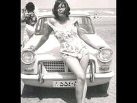 Tehran a woman on the beach