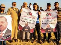 Gazans celebrate Erdogan’s win in Turkish election. (AA/ FILE PHOTO)