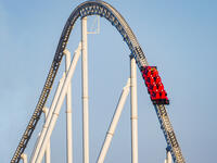 Formula Rossa, the fastest roller coaster in the world in Ferrari World at Yas Island. (Shutterstock/ File Photo)
