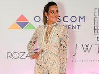 Egyptian actress Amina Khalil does not only celebrate her natural beauty, but also has a unique elegance