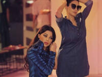 Haifa posted a picture earlier with her sister while shopping