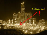 The skyline of Mecca is fast obscuring the point of faithful focus for worshipers praying world-wide, the Ka'aba. 
Malls, skyscrapers luxury hotels: This is an absolute contradiction to the nature of Mecca and the sacredness of the house 
of God," says one observer "Both [Mecca and Medina] are historically almost finished."