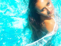 She loves water, and her posts from the pool are endless