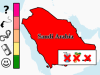 It probably won’t shock you to hear that Saudi Arabia falls on the severe side of the spectrum when it comes to fast-breaking punishments. Eating, drinking, and smoking in public are all punishable offences. Expats get off easy with deportation and court-determined punishments. Saudi nationals face jail time and the old Saudi standby: flogging.
