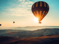 Hot air balloons flying over the valley at Cappadocia, Turkey (Shutterstock/File Photo)
