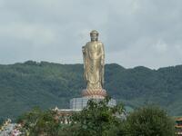 China's Spring Temple Buddha is the largest statue in the world. Construction of the Spring Temple Buddha was planned soon after the Bamiyan Buddhas were blown up by the Taliban in Afghanistan early this century. (Wikipedia)