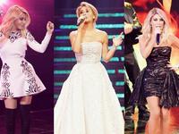 حلّت النجمة نوال الزغبي ضيفة على البرايم الخامس من ستار أكاديمي للموسم الـ ١١ وظهرت كعادتها متألقة بثلاث إطلالات تحمل توقيع المصمم زهير مراد.يبدو أن نوال الزغبي تميل إلى الفساتين الشبابية والمفعمة بالحيوية،فاختارت أكثر من قصة تمزج بين الرقي والجرأة.