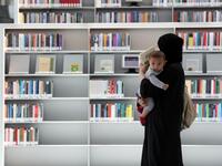 The Gulf's largest book collection, Qatar's National Library is one-year-old and has enhanced ties with libraries outside the region as the anti-Doha boycott drags on while also wooing younger readers.  KARIM JAAFAR / AFP