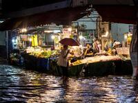 Heavy Rain Floods Streets of Thailand