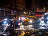 Heavy Rain Floods Streets of Thailand