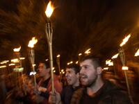 Armenians commemorate on April 24, the 104th anniversary of the killing of 1.5 million by Ottoman forces, as a fierce dispute still rages with Turkey over Ankara's refusal to recognise the mass murder as genocide.  KAREN MINASYAN / AFP