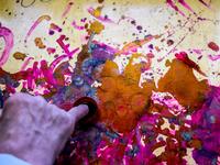 An Egyptian person puts a finger in the ink after voting at a polling station during the third day of a referendum on constitutional amendments, at a school in shamma village in the northern Nile delta province of Menoufia, on April 22, 2019.  Mohamed el-Shahed / AFP