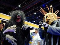 At the Middle East Film and Comic Con at Dubai World Trade Centre on Thursday. (Shihab/Khaleej Times)
