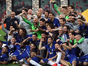 لاعبو تشيلسي يحتفلون باللقب الأوروبي
