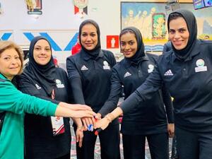 Saudi Team at the Women Arab Championships in Egypt.