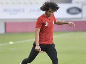 Al Jazira's new recruit, Omar Abdulrahman, trains ahead of the match against Khor Fakkan (Photo: Twitter)