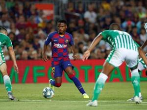 فاتي خلال المباراة