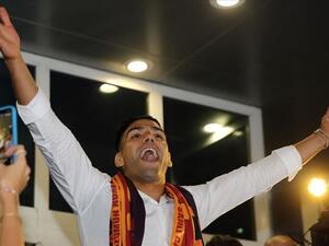 Thousands of Galatasaray fans gather at Istanbul’s Ataturk airport to receive Colombian footballer Radamel Falcao