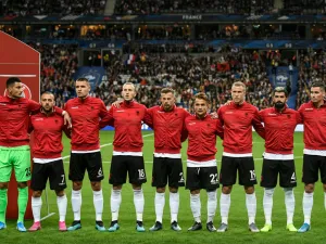 Kick-off was delayed after the national anthem of Andorra was played instead of Albania ahead of the Euro 2020 qualifier
