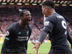 فاينالدوم يحتفل بهدفه في شيفيلد