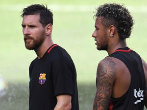 صورة أرشيفية لنيمار وميسي