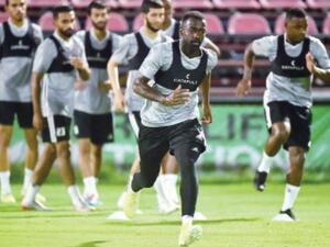 جانب من تدريبات منتخب الإمارات