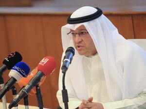 Chairman of the Kuwait Bowling Club at the press conference (Photo: KUNA)