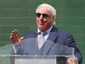 The 70-year-old WWE hall of famer Ric Flair.