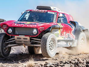 Andrea Peterhansel and wife co-driver Stephane Peterhansel in a MINI John Cooper Rally Works Buggies built by X-raid. (Photo/Supplied)