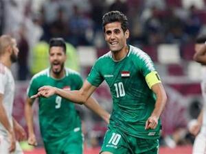 علاء عبد الزهرة من مباراة العراق والإمارات