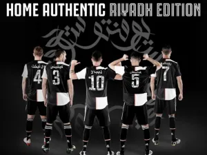 Juventus players will wear specially-designed jersey's for the Riyadh-hosted Super Cup. (Juventus official site)
