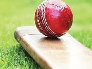 He made the celebratory gesture after taking each of his three wickets. (Photo: Alamy)