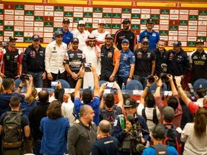 GSA chairman Prince Abdulaziz Bin Turki Al Faisal seen with Dakar Saudi Arabia 2020 top pilots. — Courtesy photo
