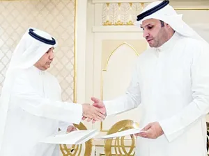 Photo during the signing of memorandum of understanding between the Asian & Arabian federations