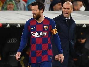 ميسي خلال المباراة