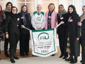 The Saudi delegation attended workshops and lectures on sports. (Supplied)