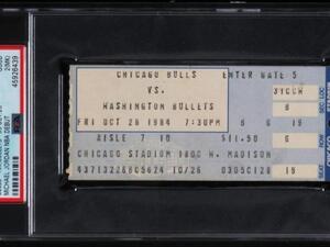  A ticket from Michael Jordan's NBA debut, which sold for 24,907.50 on Thursday, was the latest item to see a surge in price since ESPN's The Last Dance documentary series aired in April and March. (Photo: Huggins & Scott)