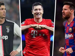 ميسي يتفوق على ليفاندوفسكي ورونالدو