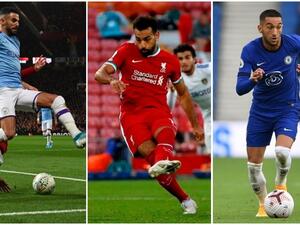 Riyad Mahrez, Mohamed Salah and Hakim Ziyech are just some of the Arab stars set to light up the Premier League this season. (Photo: AFP)