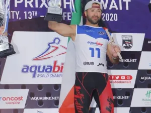 Kuwait's Aquabike racer Yusuf Abdulrazzeq (Photo: KUNA)