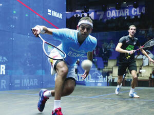 Ali Farag and Mohamed El Shorbagy (Photo: Qatar Tribune)