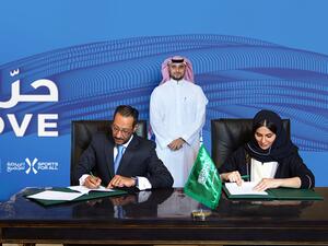 President of SFA Prince Khaled bin Alwaleed bin Talal earlier attended the signing of the agreement by Shaima Saleh Al-Husseini of the SFA and Tamer Mosalam of PepsiCo. (File/Supplied)