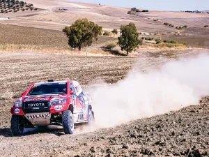 Toyota Gazoo Racing’s Nasser Saleh Al-Attiyah, who starts on Thursday as one of the favorites, in action in Spain last October. (Supplied)