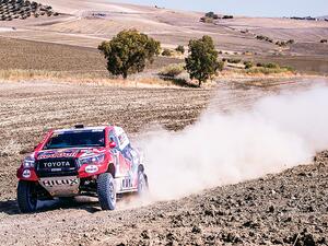 Toyota Gazoo Racing’s Nasser Saleh Al-Attiyah, who starts on Thursday as one of the favorites, in action in Spain last October. (Supplied)