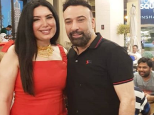 عبير صبري و زوجها يحتفلان بعيد زواجهما الأول