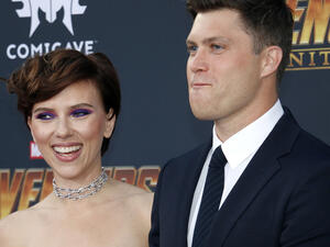 Scarlett Johansson and Colin Jost.