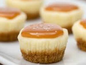 حلوى تشيز كيك بسكويت بالكراميل