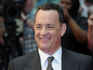 Actor Tom Hanks attends the premier of Larry Crowne at the Westfield Shopping Centre in London. (AFP)